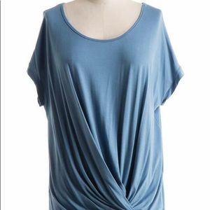 Blue knot front tunic